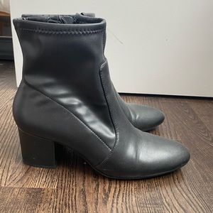 Black over the ankle booties